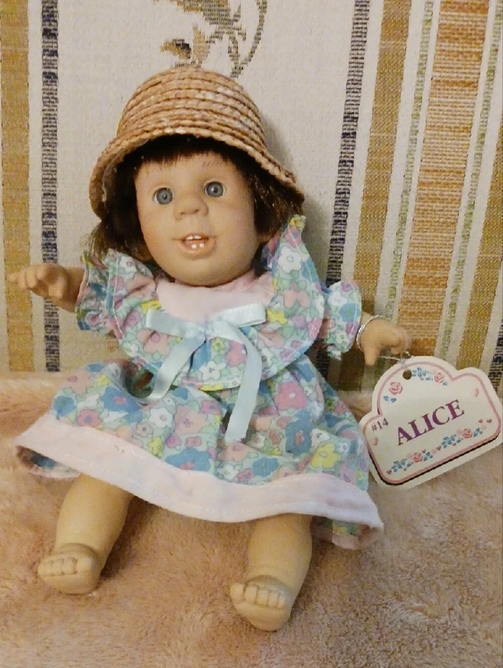 Floral Baby Doll in Pastel Pink, Blue & Mint